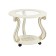 Grazia coffee table (c), 580x580x490, ivory/gold