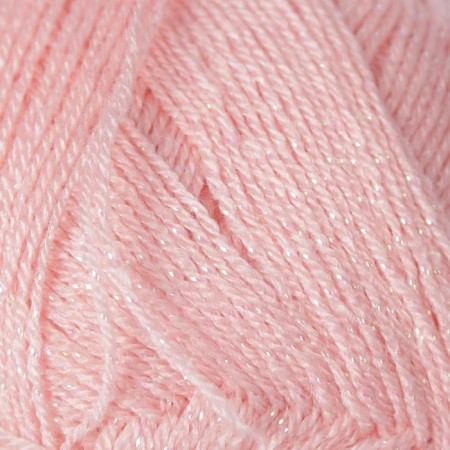 Yarn "SAL SIM" 95% acrylic, 5% metallic 460m/100g (363 delicate rose)