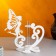 Kashpo wooden 13.5 × 13 × 24 cm with 1 flask "Fairy", white give beautifully