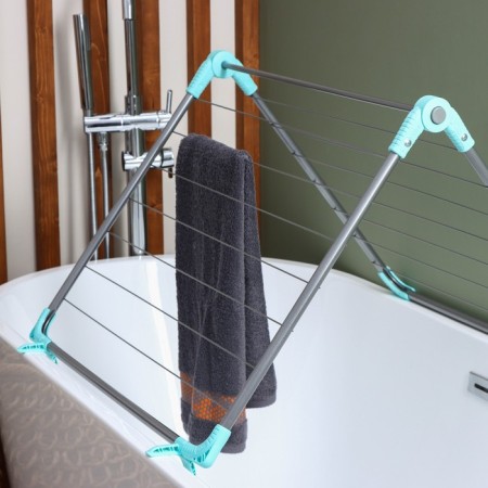 Lower for linen on the bath is folding, working length 10 m, color mix-3