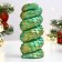 Figure "Twisted" Green with gilding, 10x5cm