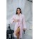 Frequency bathrobe, size 52, light pink color