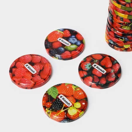 Komfi canning “Berries and fruits”, TO-82 mm, metal, varnish, packaging 20 pcs-2