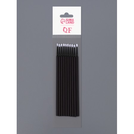 Micro -shoes for extensing and laminating eyelashes, set - 10 pcs, 9.5 cm, black color-6