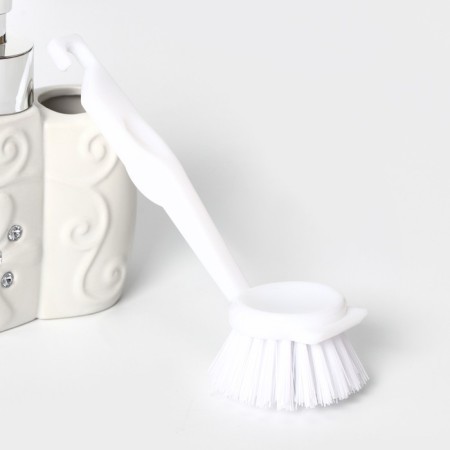A dispenser for a detergent with a stand for the sponge and brushes "Shine", 200 ml-3
