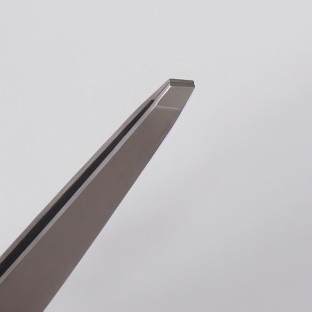 Pinzet "Premium" beveled, wide, 9.6 cm, on the blister, silver color-6