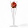 New Year's set of plastic glasses for champagne “Happy New Year”, Red, 150 ml