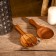 Kitchen set "fork, spoon" 15 cm, tick tree