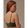 Top female with cup, size XL, color Olive