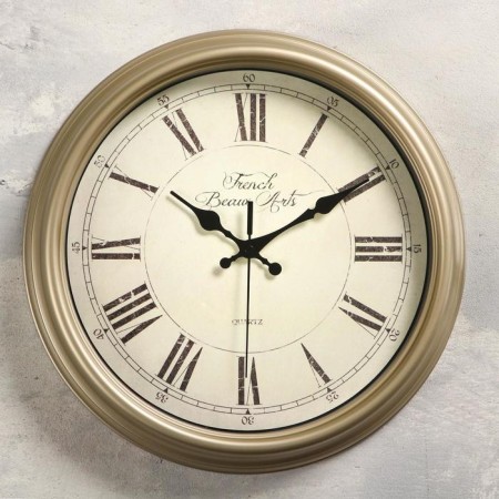 Watch walls, series: classic, smooth move, D-31 cm, gray mother of pearl