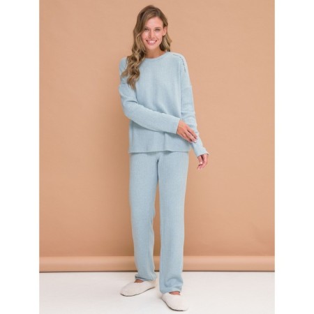 Female jumper, size 48, blue color-3