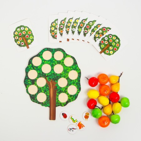 Puzzle with counting material "Tree"-2