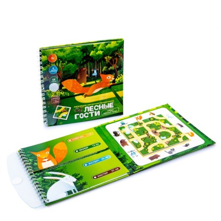 Game of magnetic puzzle "Forest guests. Find the right path "-3