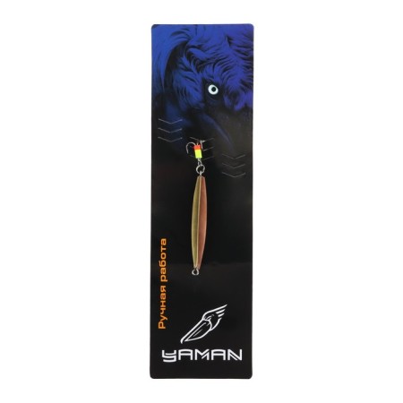 Vertical "Yaman" Troundwoman with a tee, 4 cm, 4.5 g, color nickel/brass/copper-2