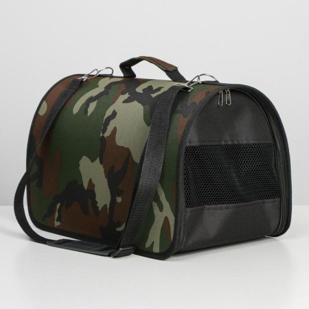 Bag - Animal Carriage "Camouflage", frame, 40 x 25 x 26 cm, mix of shades