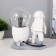 Plasma ball "on Mars" White 14x10x19 cm Risalux