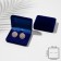 The case of velvet for cufflinks "Classic", 7.7 × 6, blue color