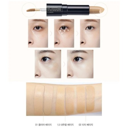 Conceler for masking shortcomings double 01 Clear Beige-5