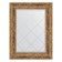 Mirror with engraving in the baguette frame, vignette antique bronze 85 mm, 55x72 cm