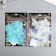Plastic sticker phosphorus "butterflies" set 10 pcs 5.2x7.5 cm mix