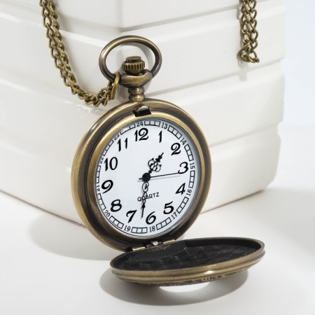 Pocket quartz clock "Roman numbers", on a chain of 80 cm-1