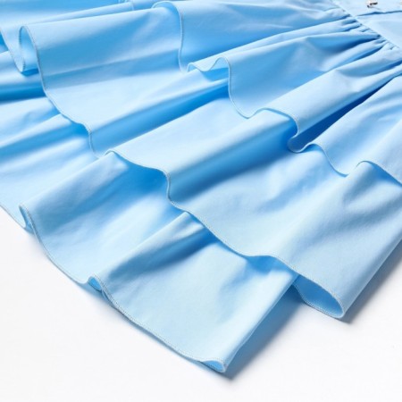 Платье для девочки MINAKU: Cotton collection цвет голубой, р-р 134-8