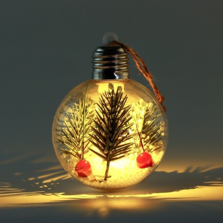 New Year's Christmas ball "New Year will give a fairy tale", d = 8 cm.-2