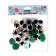 Rifle eyes with plugs, “sparkles” set of 18 pcs, size 1 pc: 2.4 cm, green color