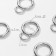 Karabin ring, 37 mm, d = 27/19 mm, thickness - 4 mm, with a mount of 12 × 3 mm, 5 pcs, silver color