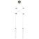 Lamp wall-flowing still 2xled 12W, size 15-300x6-17x53-150 cm, color nickel