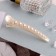 Hair clip "Beads" 10.5 cm, white