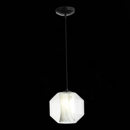 STL LUCE Sus. SL1169.113.01. Marmo. 1x40 W, E27, 24x24x20 cm, black color-1