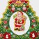 Decorative decoration (suspension) "New Year tree" 62x36 cm