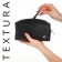 Lightning cosmetic bag, Textura, black color