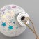 Set of Christmas tree balls "Snow" 2 pcs., Batteries, 1 LED, glow RGB