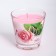 Aromatic candle in a glass "Rose", 6.5x6.5 cm, 10 hours, 165 g, pink
