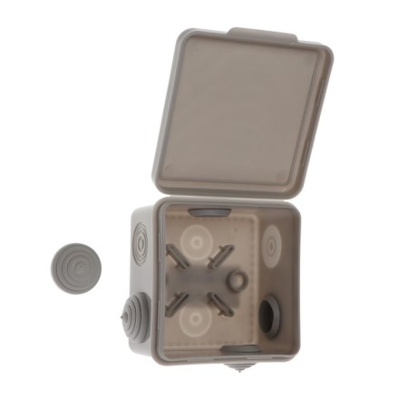 Distribution box Luazon Lighting, 80x80x50 mm, IP54, for open installation-1