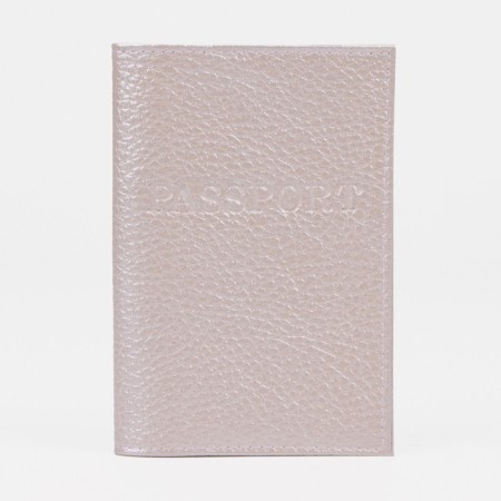 Cover for passport, color pearl