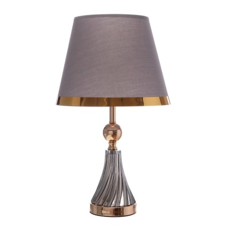Highlight lamp with "Okli" E27 40W gray-gold 28x28x48 cm-6