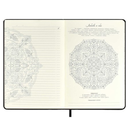 Diary of Leduced A5, 124 Escalada sheets, solid binding, artificial leather "SOFT-Tach", stamping foil of congrekes, white offset 70 g/m2, 120 g/m2-11