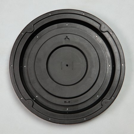 Interior, wall mirror, d = 60 cm, black with bronze-2