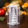 New Year's candle "Christmas tree" 10x5cm, silver