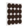 Furniture tundra, d = 19 mm, round, brown, 32 pcs.