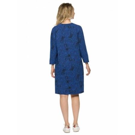Female dress, size XS, dark blue color-2
