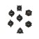 A set of cubes for D&D (Dungeons and Dragons, DND) "Game time", Series: D&D, 7 pcs, gray