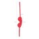Mask Anonymo, Pu leather, 65 cm, red color