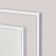 Wall mirror "White Rubin", in a rectangular case, 80x45 cm