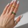 Ring set 6 pieces "Dream" radiance, colored with gold, size mix