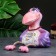 The piggy bank "Raven - Beauty requires the means" purple, 20cm