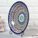 Largan Rishtan ceramics "Patterns", 33 cm, deep, blue